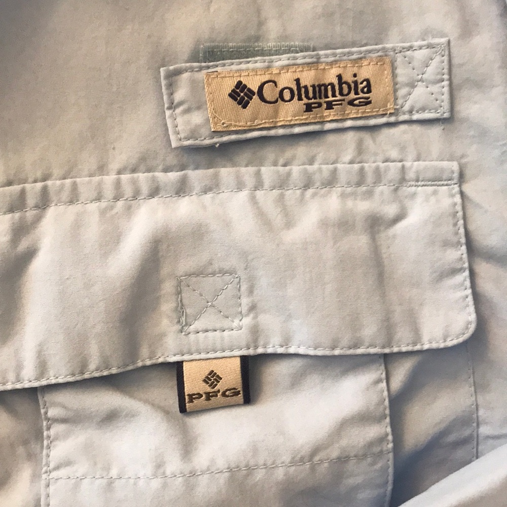 Columbia PFG 🐠 Long Sleeve Blue Shirt - Picture 3 of 3